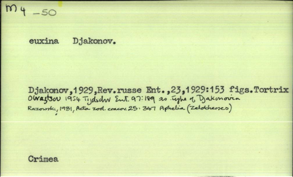 front of card